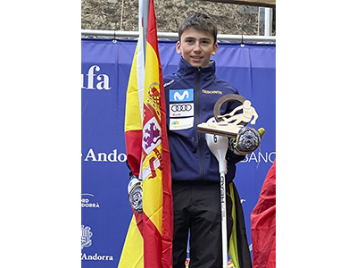Un alumno de Erain en el “mundial” de esquí junior